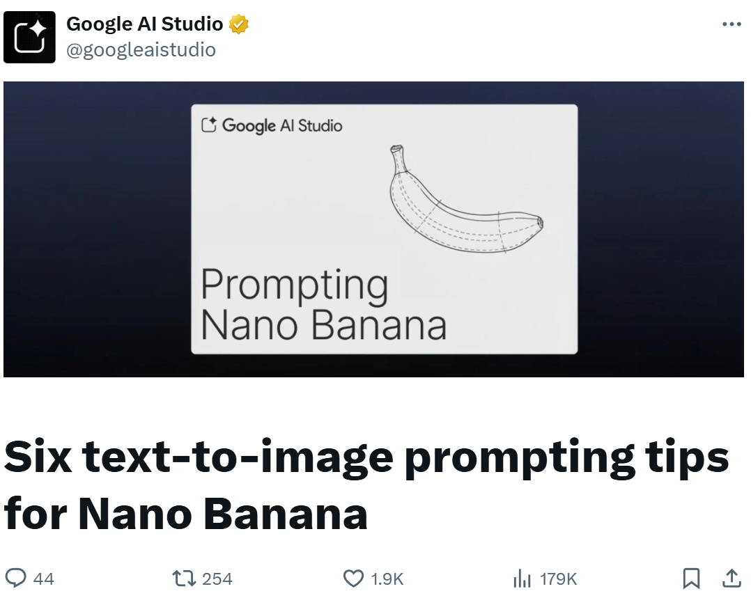 谷歌nano banana官方最强Prompt模板来了!先收藏!