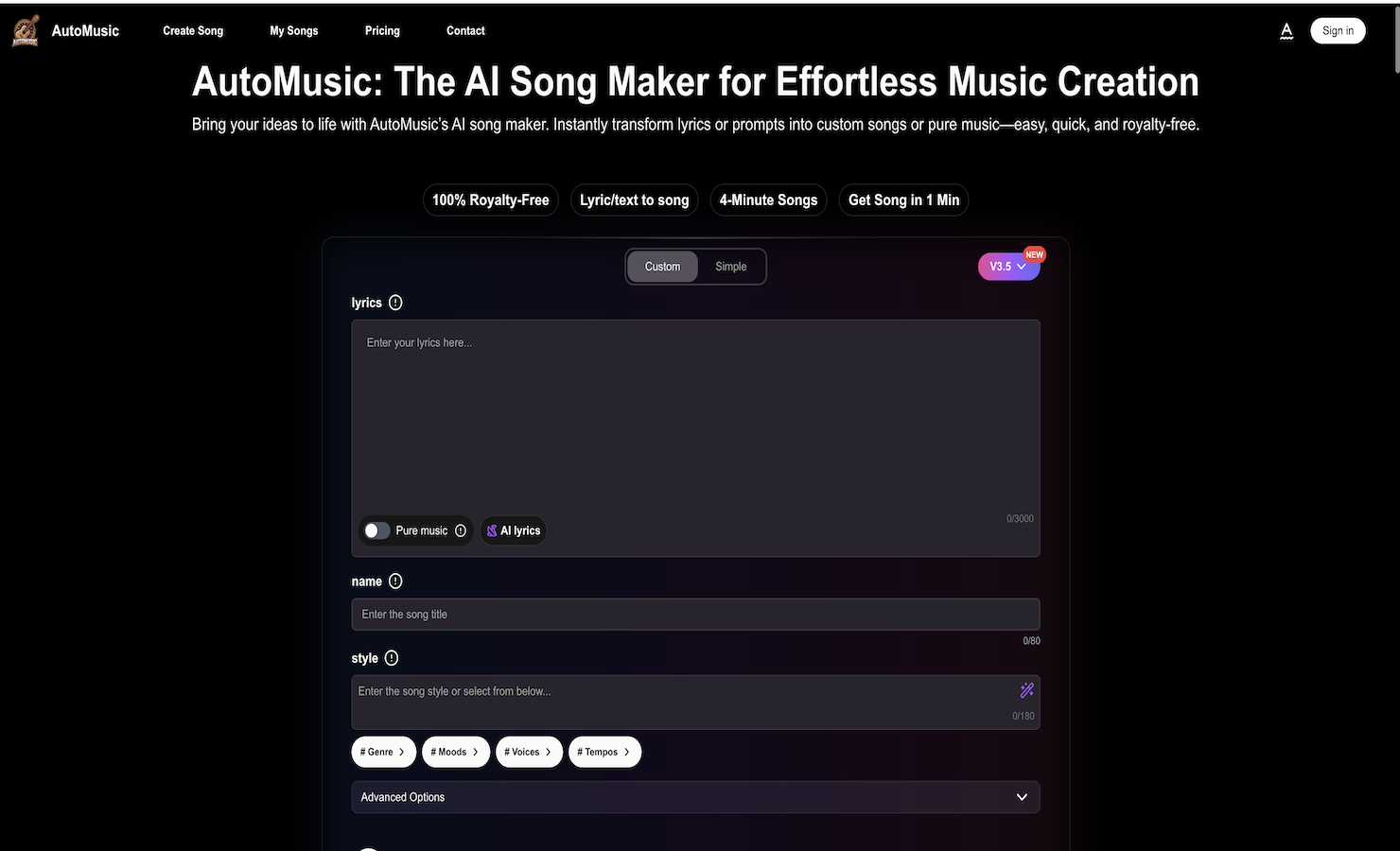 AI Song Maker