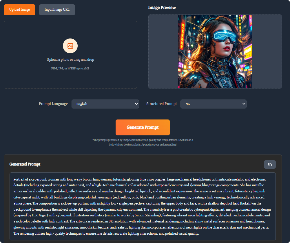 Image to Prompt Generator - Free AI Image Prompt Creator