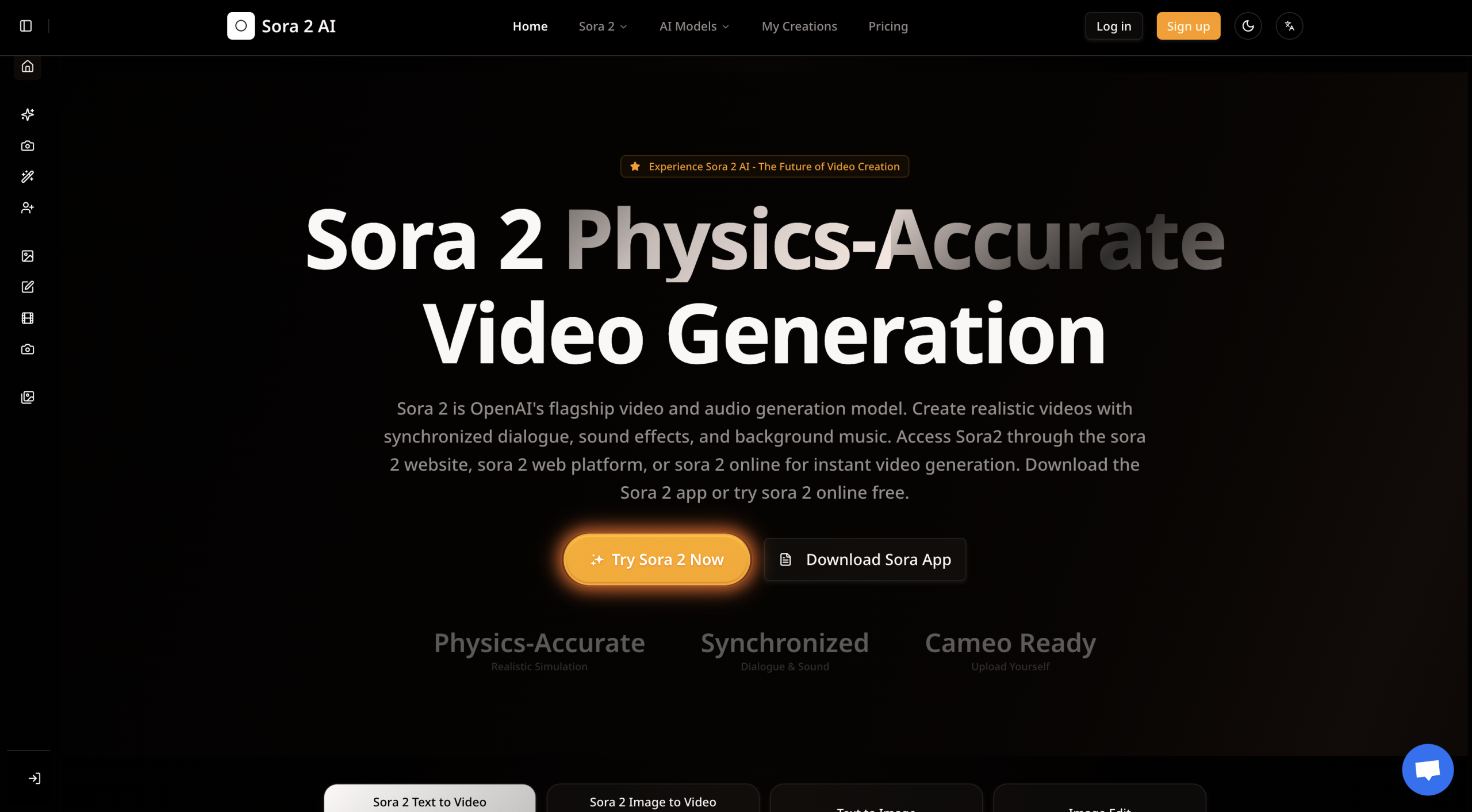 Sora 2 AI —— 基于物理精确模拟的AI视频与图像生成平台
