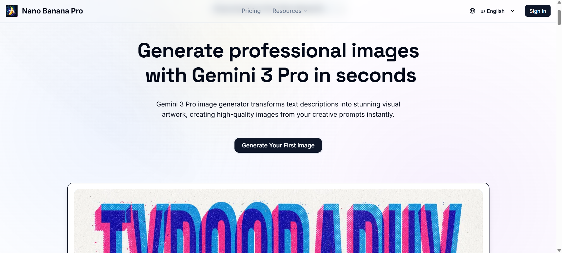 Nano Banana Pro - Studio-Quality AI Image Generator with Precision Control | Nano Banana Pro