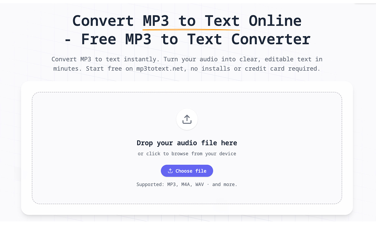 MP3 转文本（TXT/SRT）