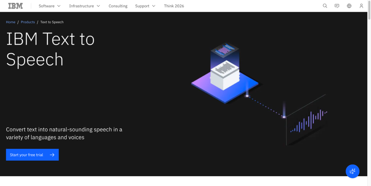 IBM Watson text-to-speech