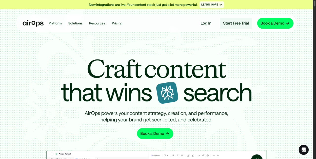 AirOps - AI SEO工具