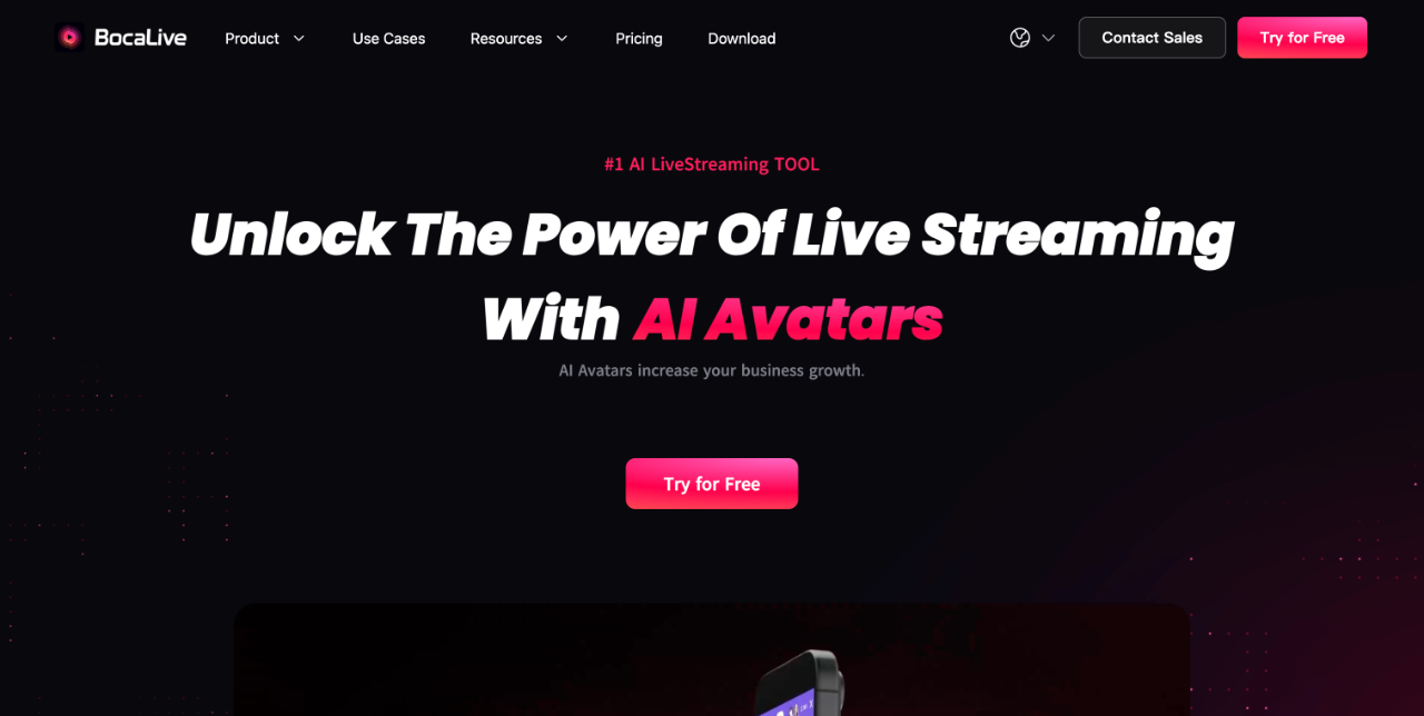 BocaLive - AI Digital Human Live Streaming Platform