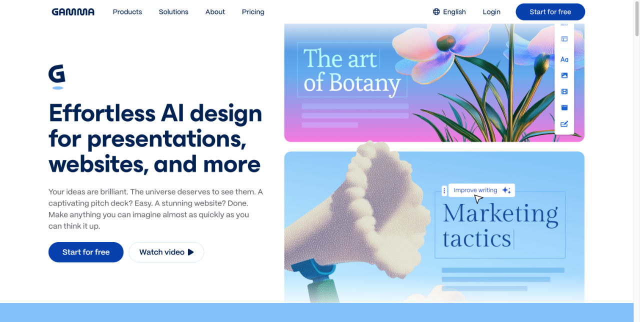 Gamma - ai presentations