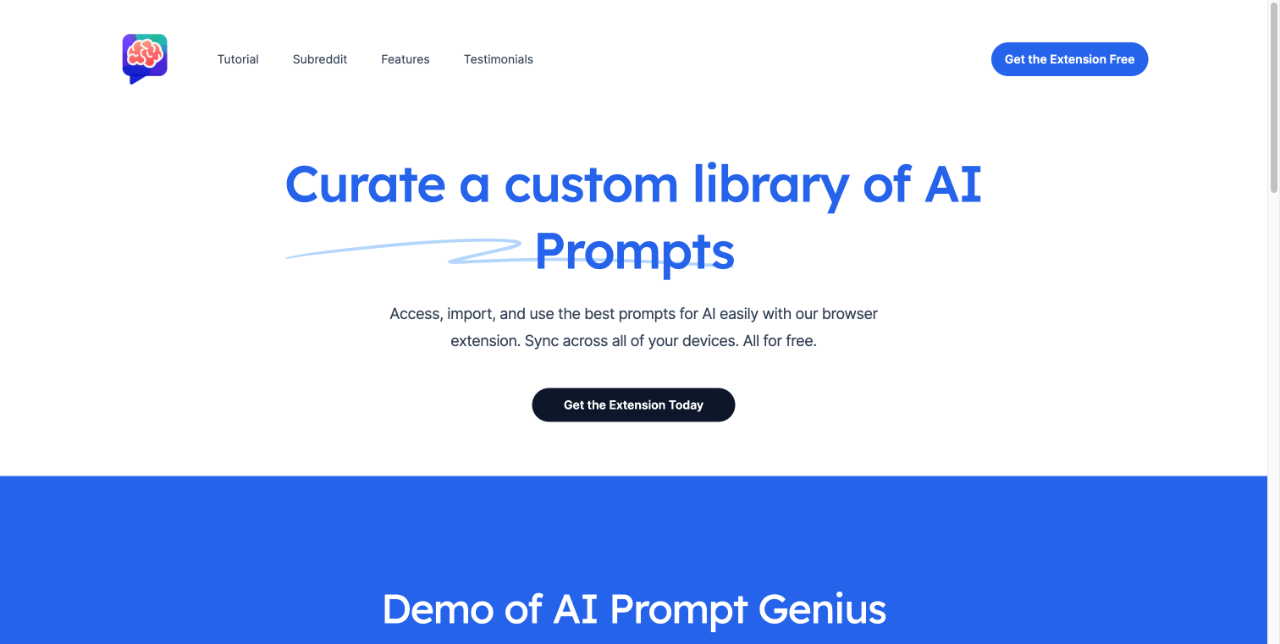 ChatGPT Prompts Extension