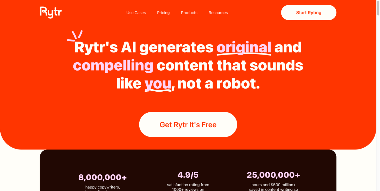 Rytr - AI写作助手