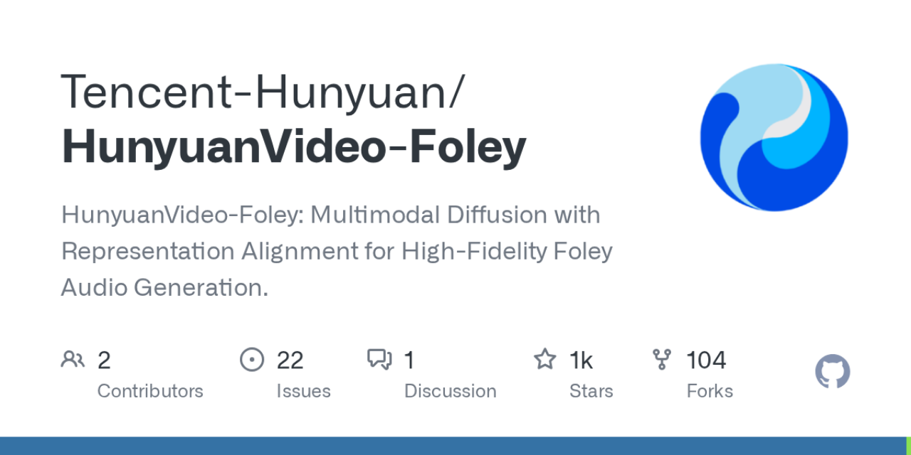 Hunyuan Foley - 腾讯混元视频音效生成模型