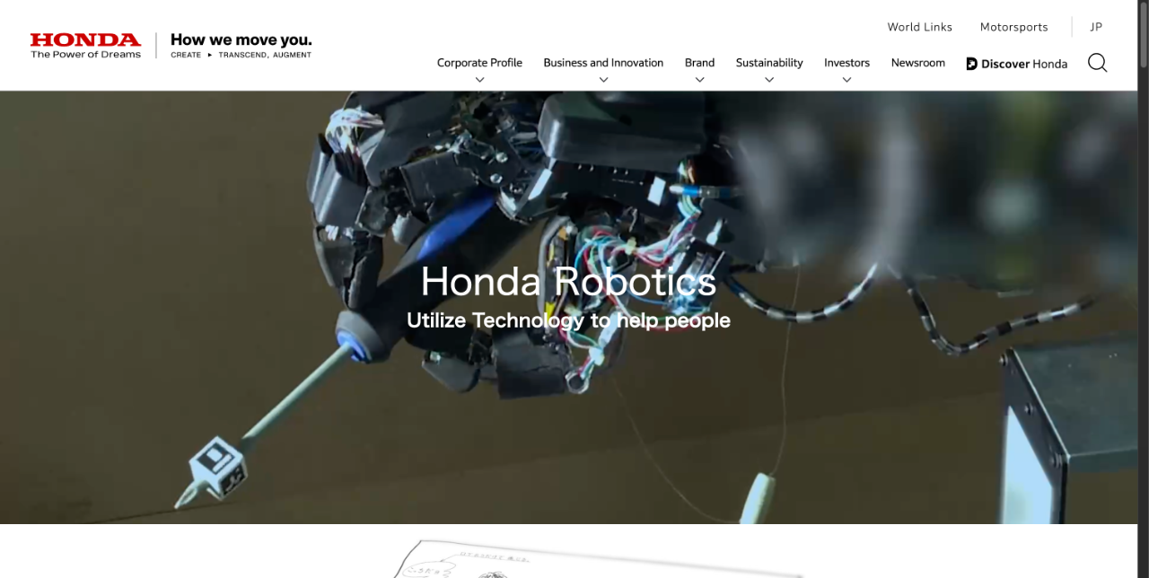Honda Robotics - 顶级工业机器人