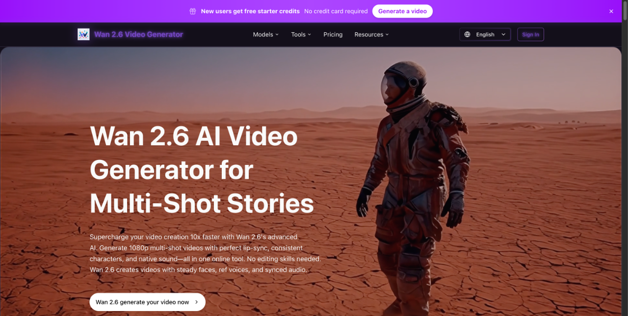 Wan 2.6 AI Video Generator for Multi-Shot Stories