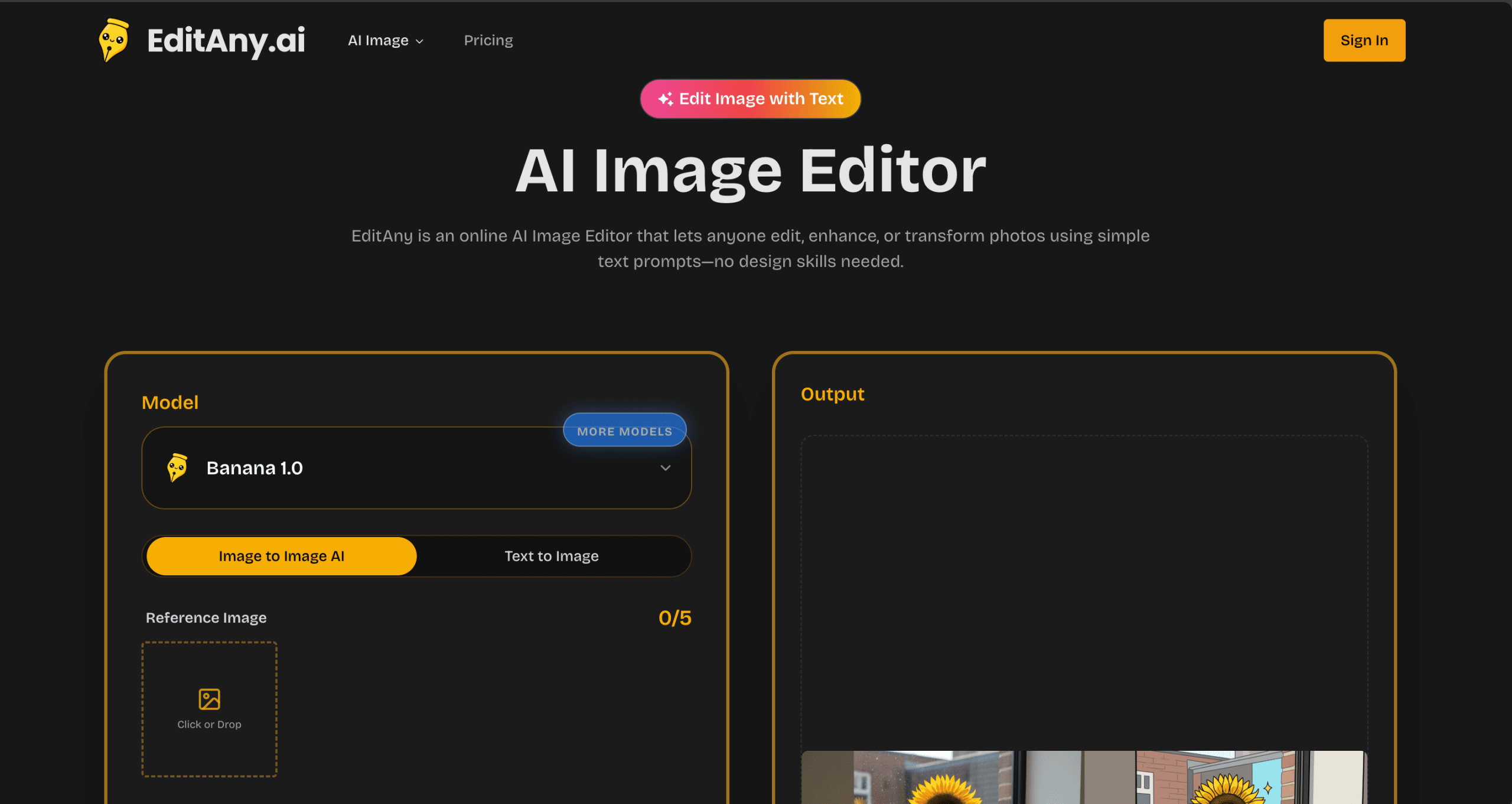 AI Image Editor & AI Image Tools | EditAny AI - 图像编辑 截图