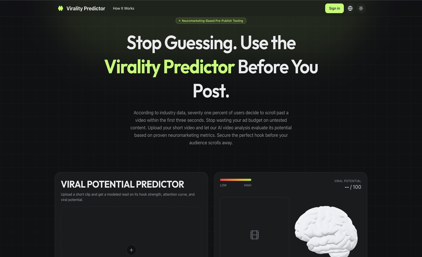 Virality Predictor 截图