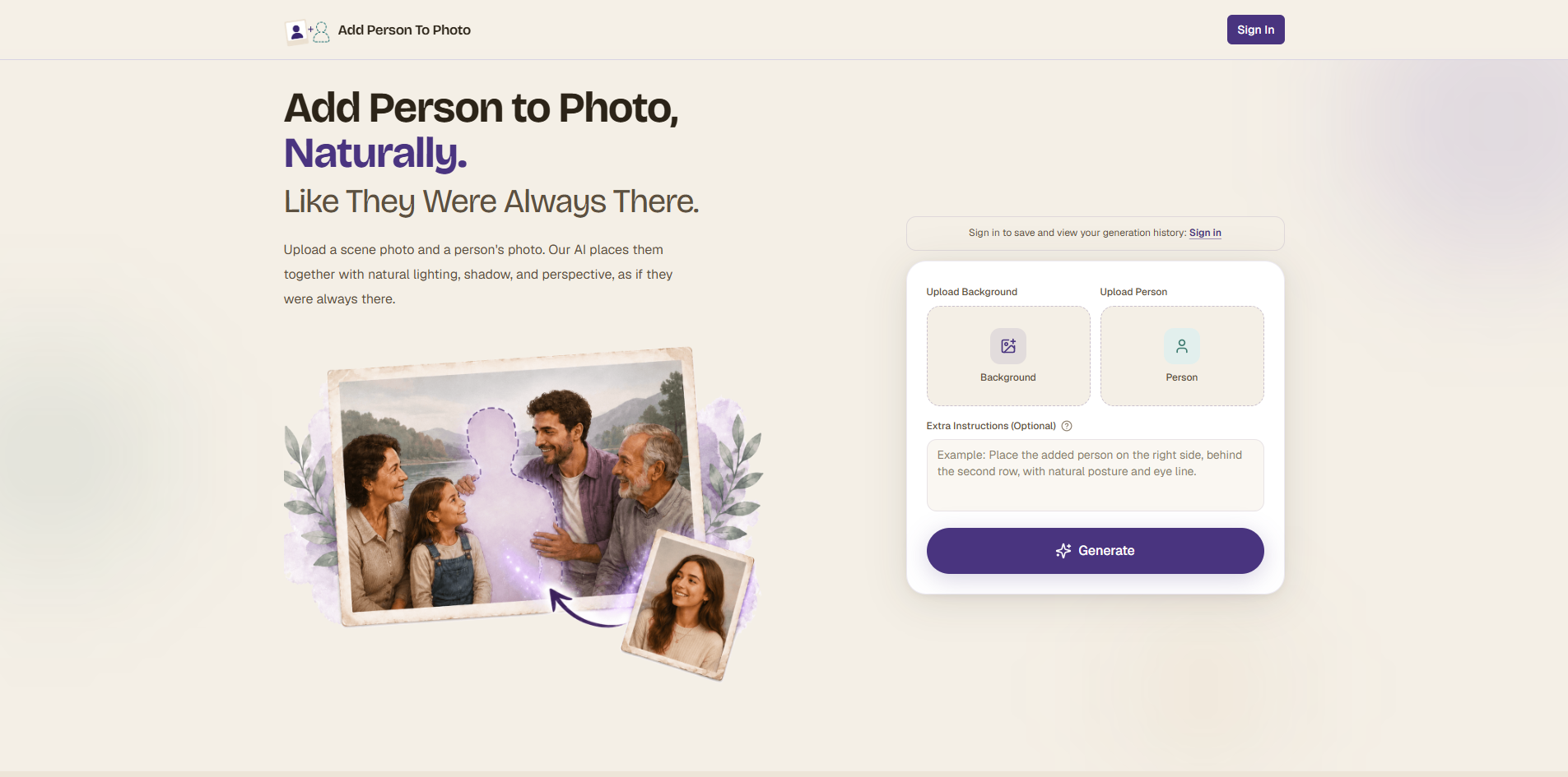 Add Person To Photo
