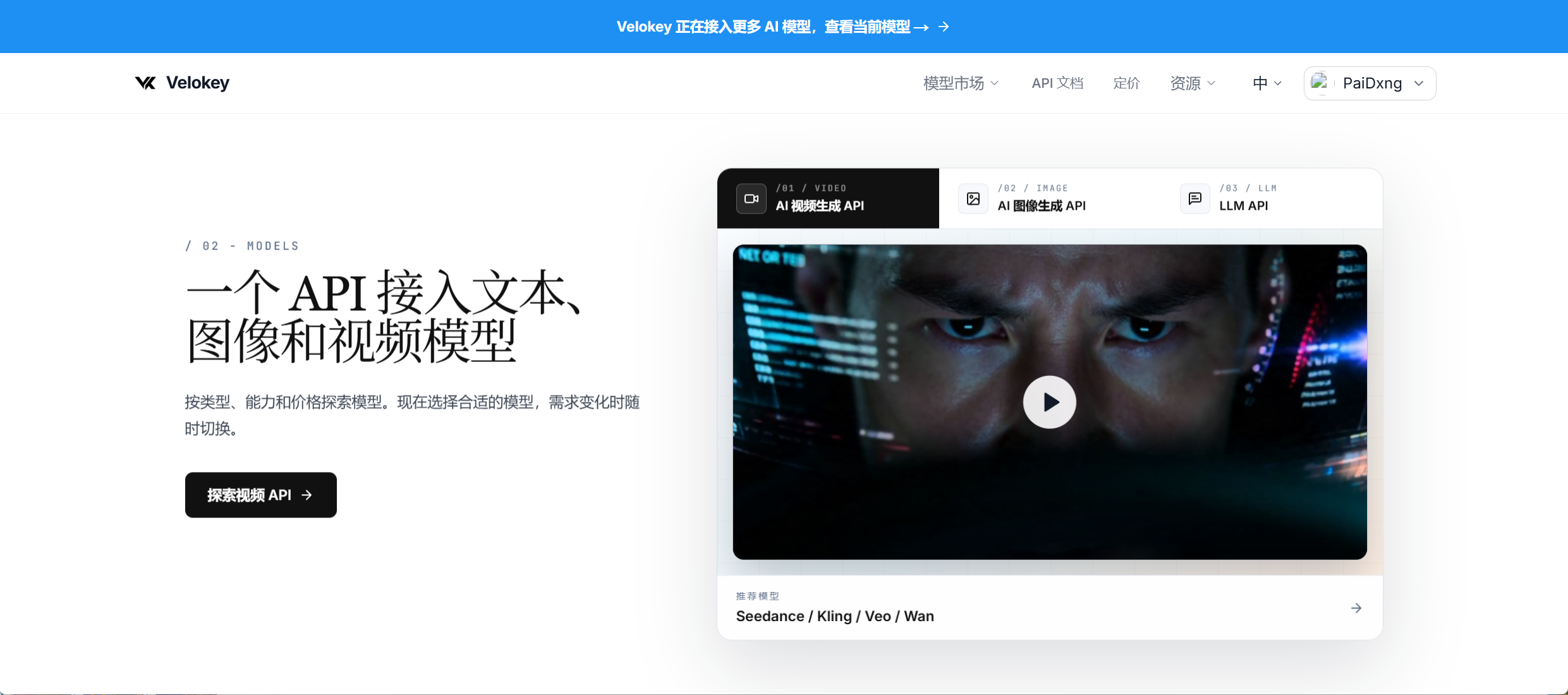 Access Top-Tier AI Models with a Single API 截图