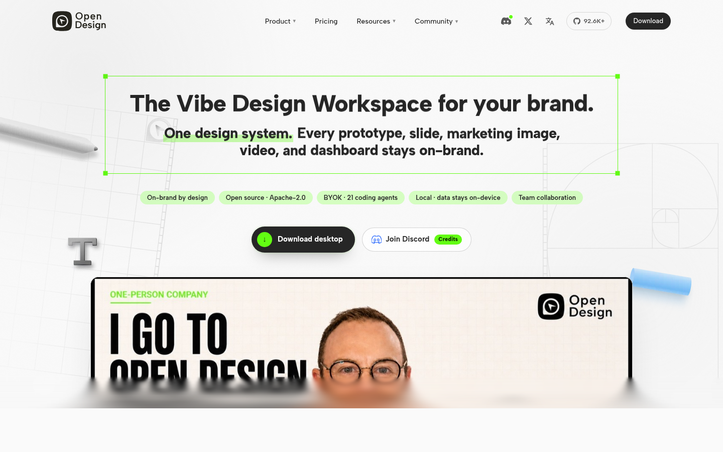 OpenDesign:开源 vibe design 工作区,Claude Design 的开源替代