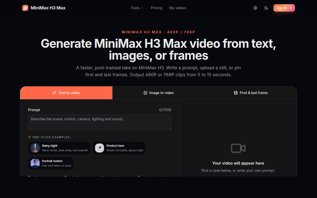 MiniMax H3 Max