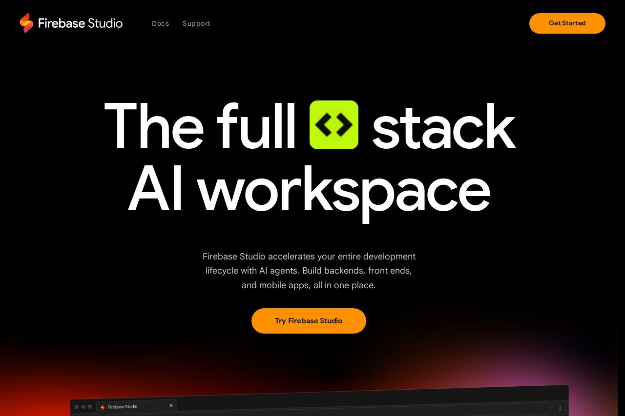 Firebase Studio | 谷歌AI编程IDE
