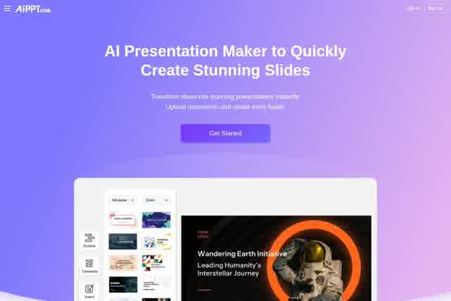 Free AI PPT Maker & Presentation Creator - AiPPT