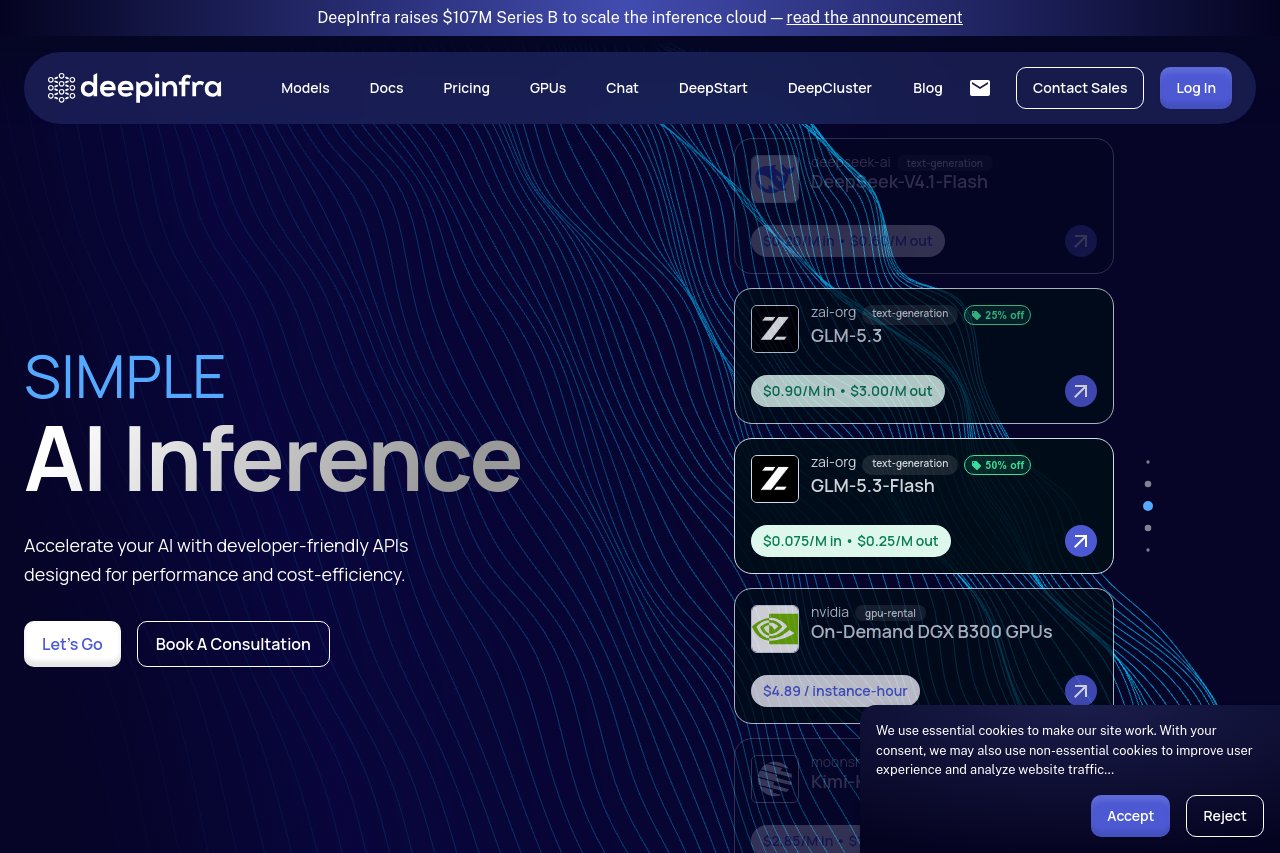 DeepInfra 截图