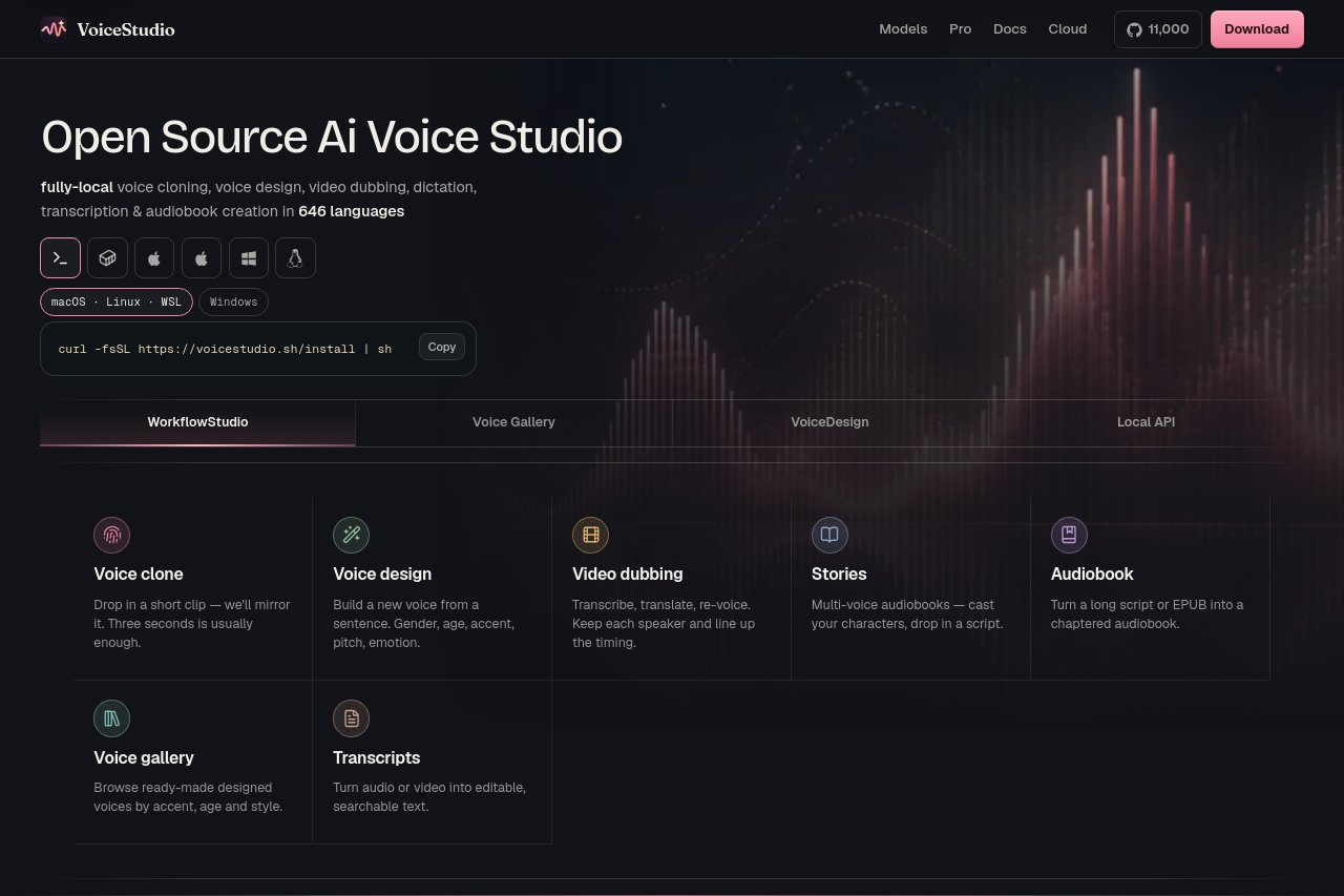VoiceStudio (formerly OmniVoice Studio)