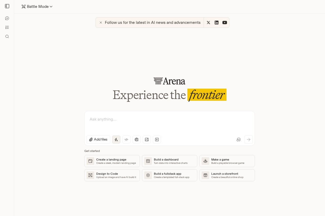Arena AI(LLM 排行榜与模型竞技场) 截图