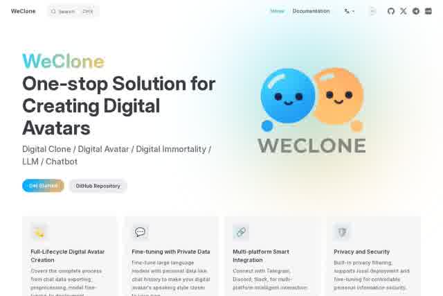 WeClone - 数字分身 截图