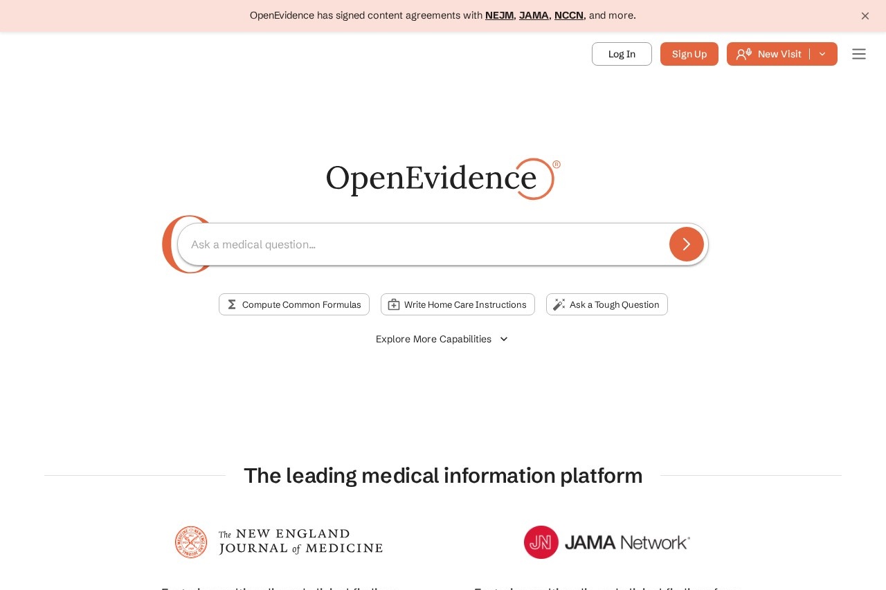 OpenEvidence - 医生版ChatGPT