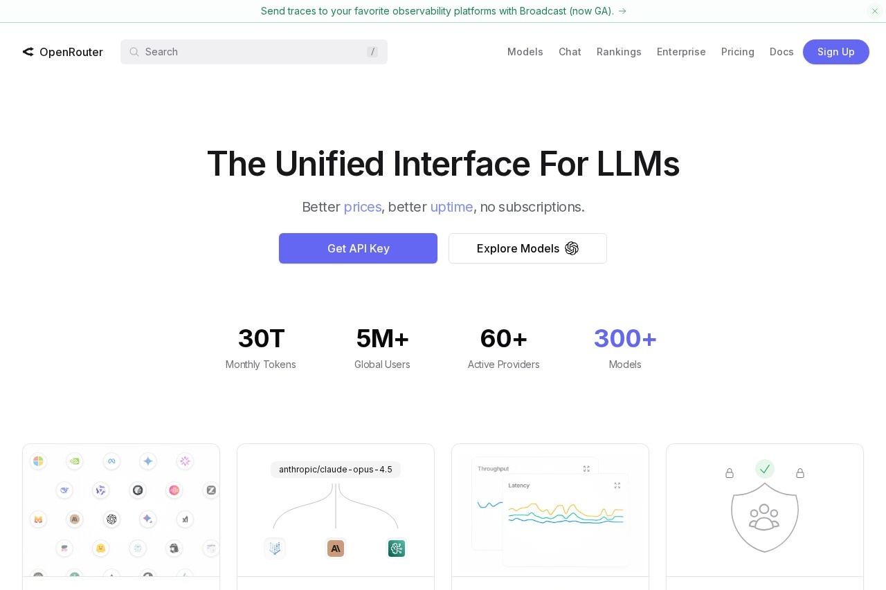 OpenRouter - AI模型统一接入门户