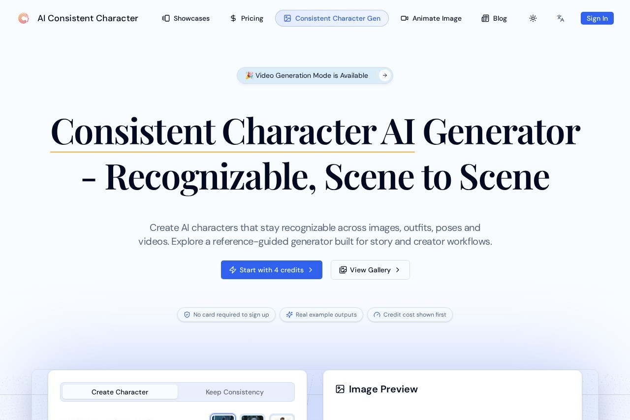 Consistent Character AI ORG