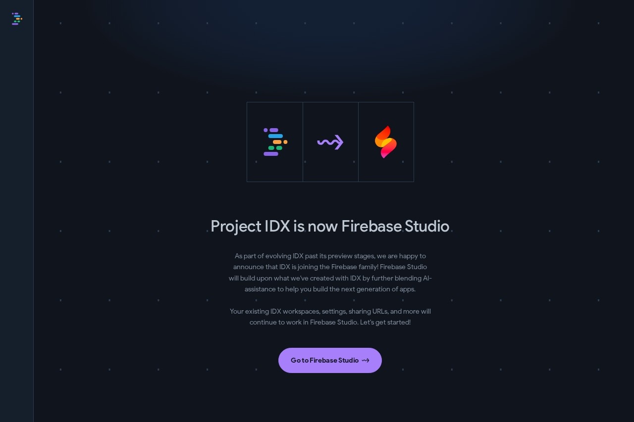Firebase Studio(原 Project IDX) 截图