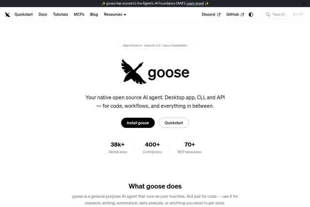 goose | Your Open Source AI Agent