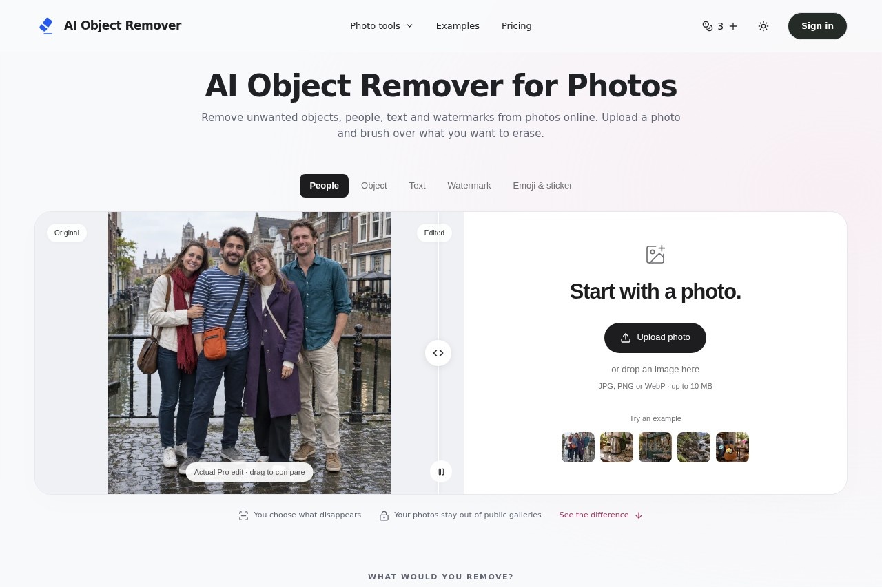 AI Object Remover