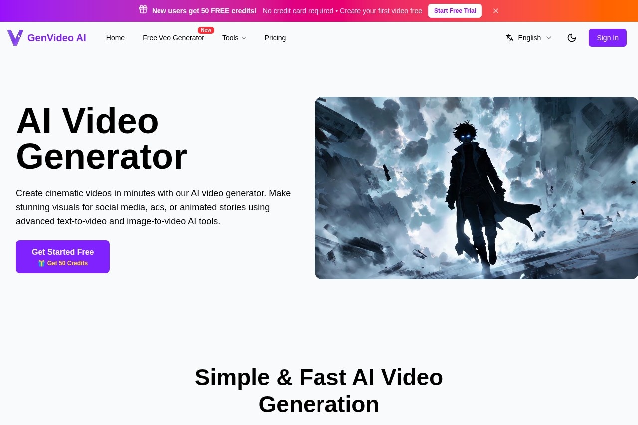 GenVideo AI Platform - AI Image Generation