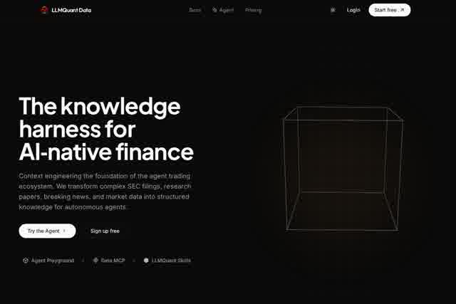 LLMQuant Data - AI-Native Finance Knowledge