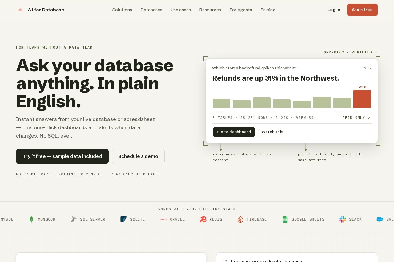 AI for Database 截图