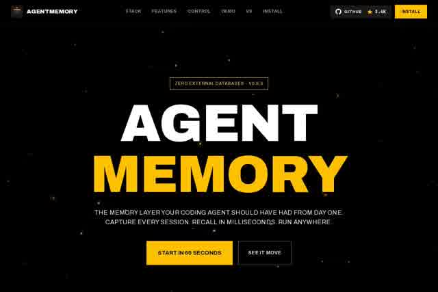 AGENTMEMORY - Persistent Memory for AI Coding Agents