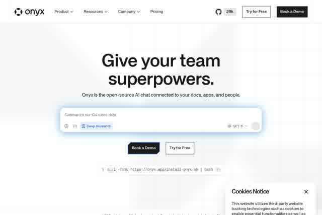 Onyx AI - Open Source Enterprise Search & AI Assistant