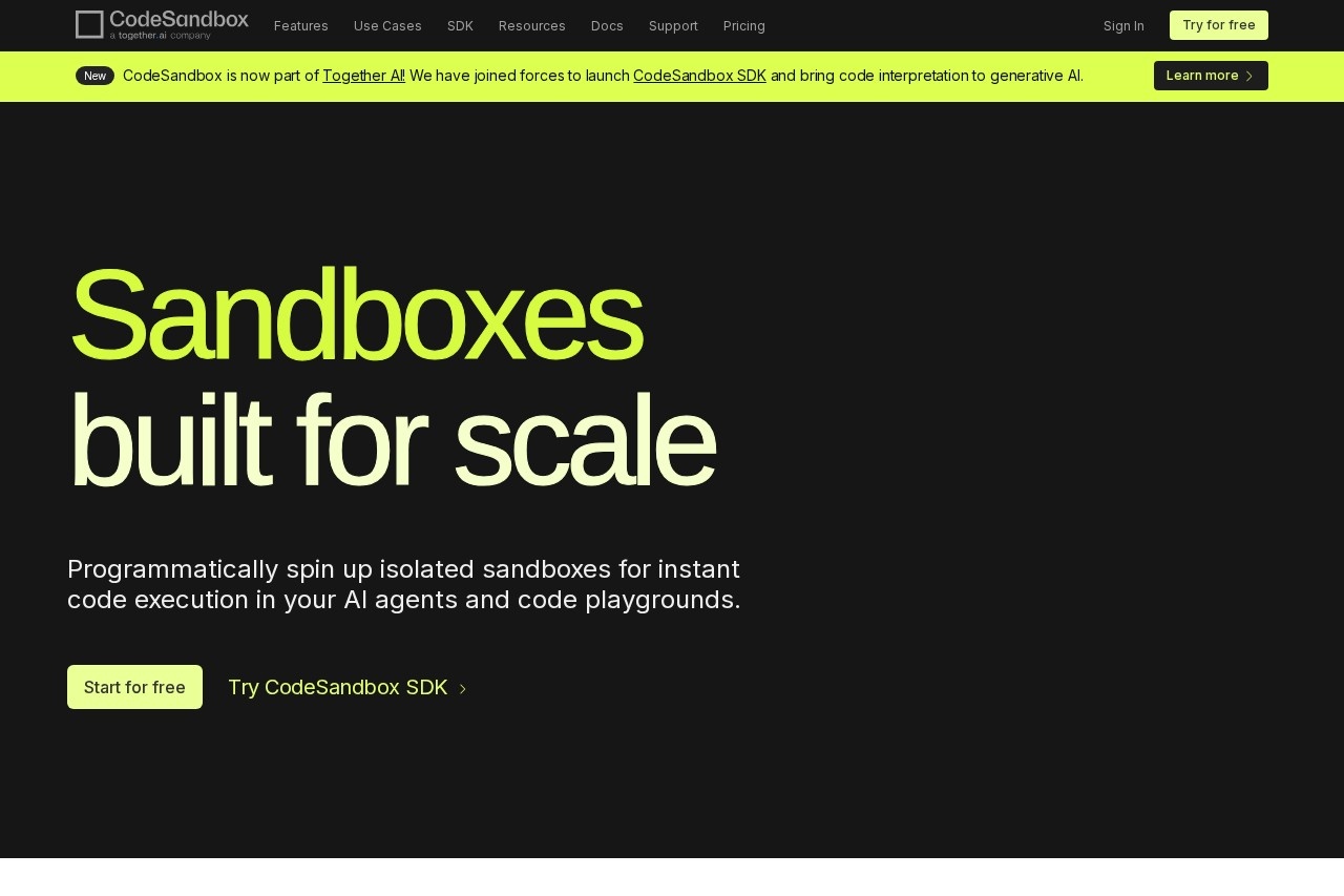 CodeSandbox 截图