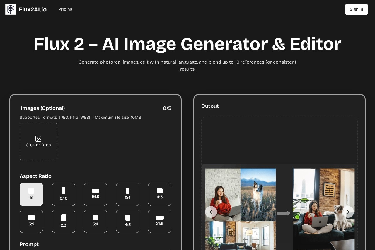 Flux 2 AI | Free Online Advanced Flux.2 AI Image Generator & Editor