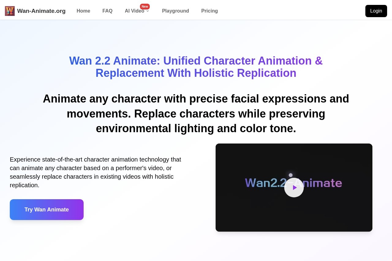 Wan 2.2 Animate