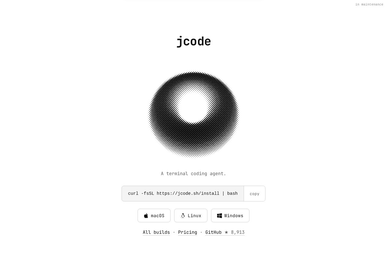 jcode by Solo Systems - AI编码代理 截图