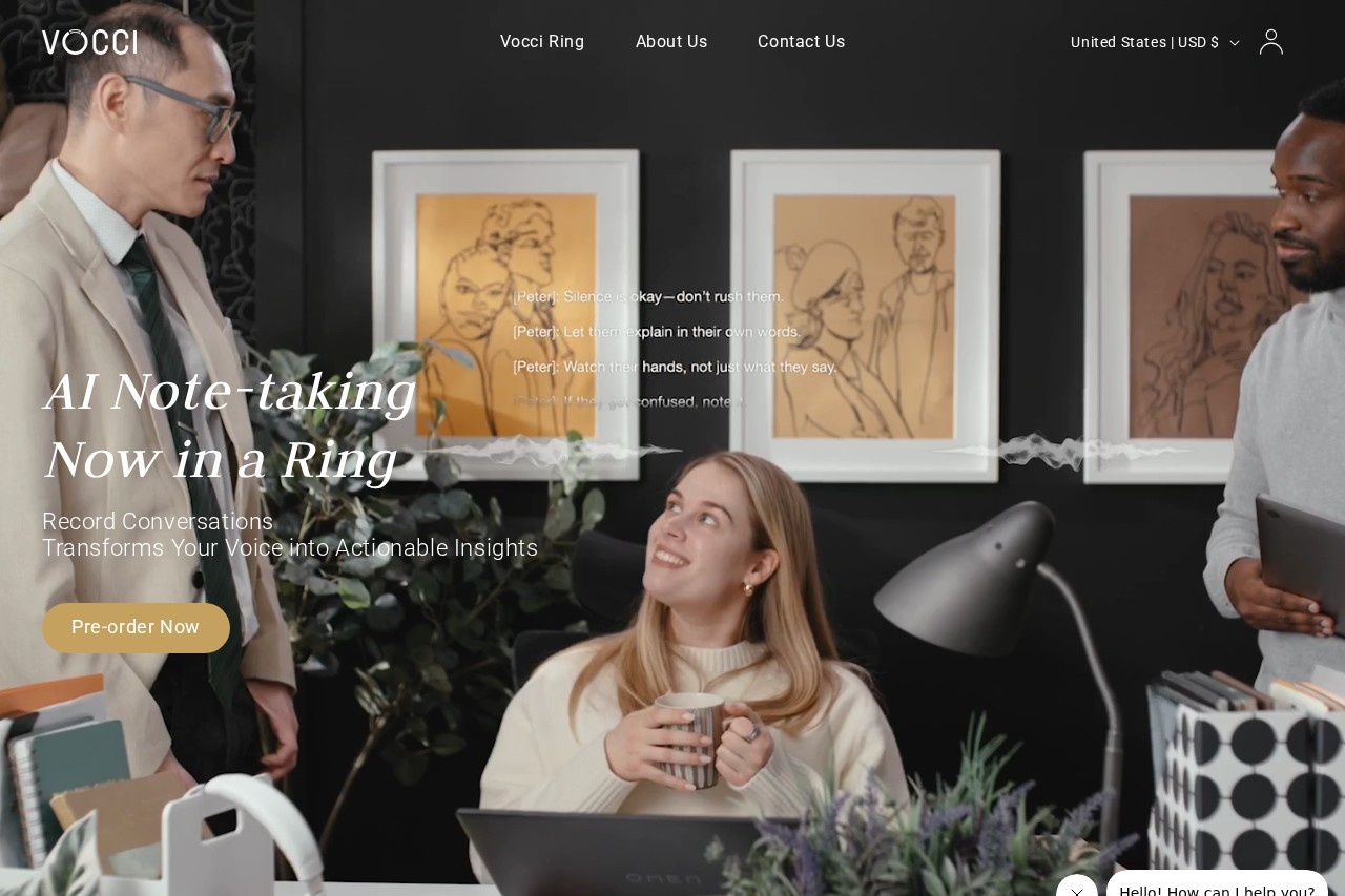 Vocci : The World’s First AI Note-Taking Ring