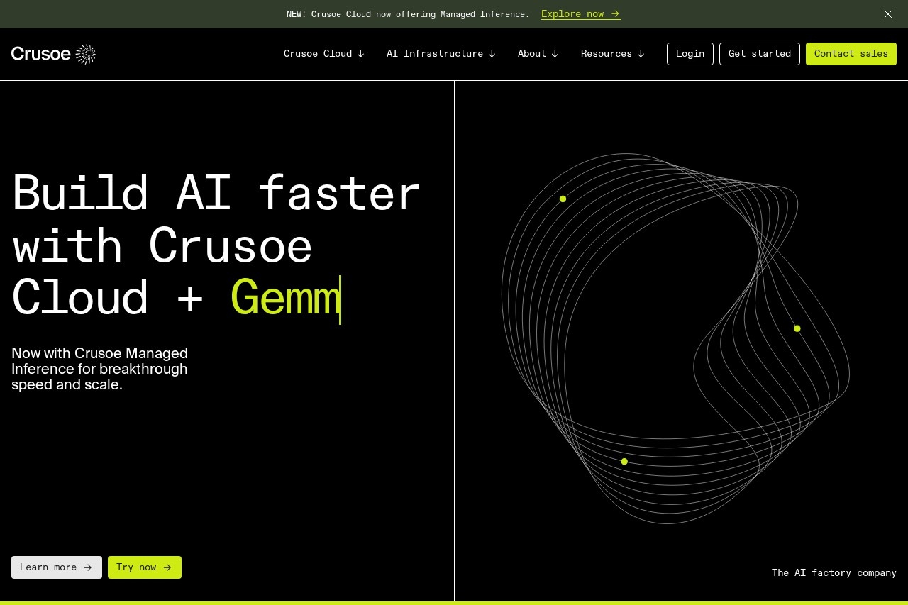 Crusoe - 人工智能工厂