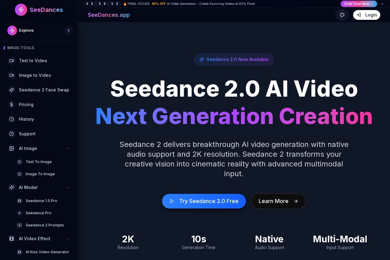 Seedance 2.0 AI Video Generator