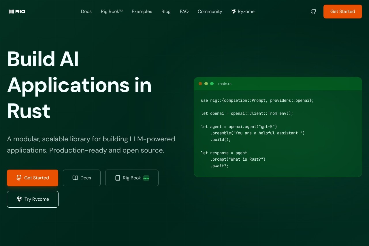Rig - Build Powerful LLM Applications in Rust