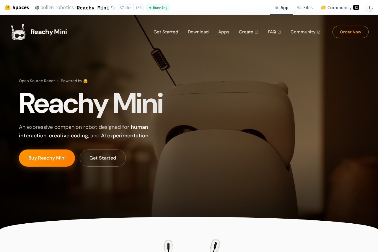 Reachy Mini - Open-Source Humanoid Robot screenshot
