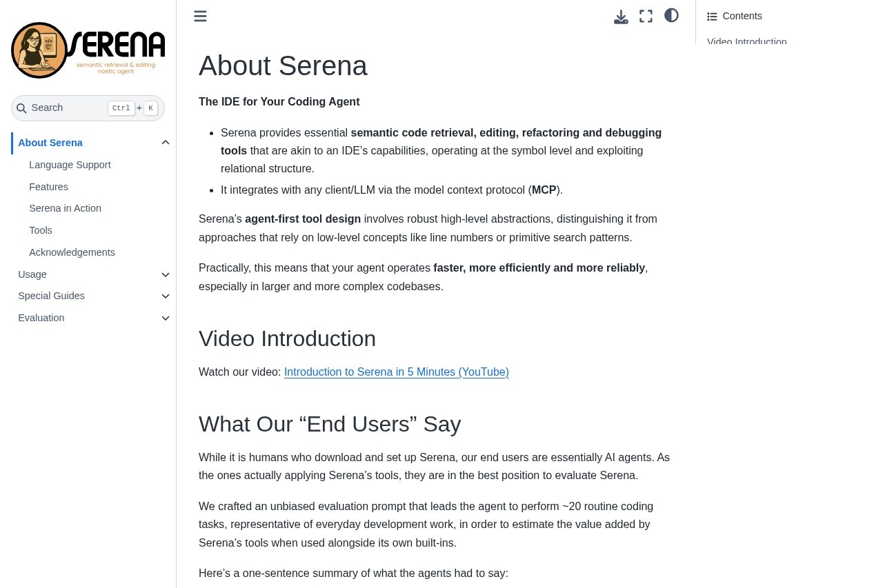 Serena screenshot