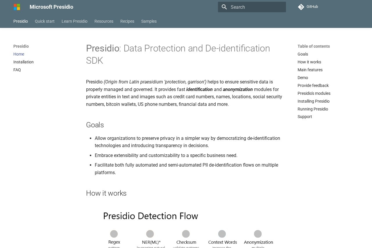 Microsoft Presidio — 微软开源 PII 保护与数据去标识化框架 截图