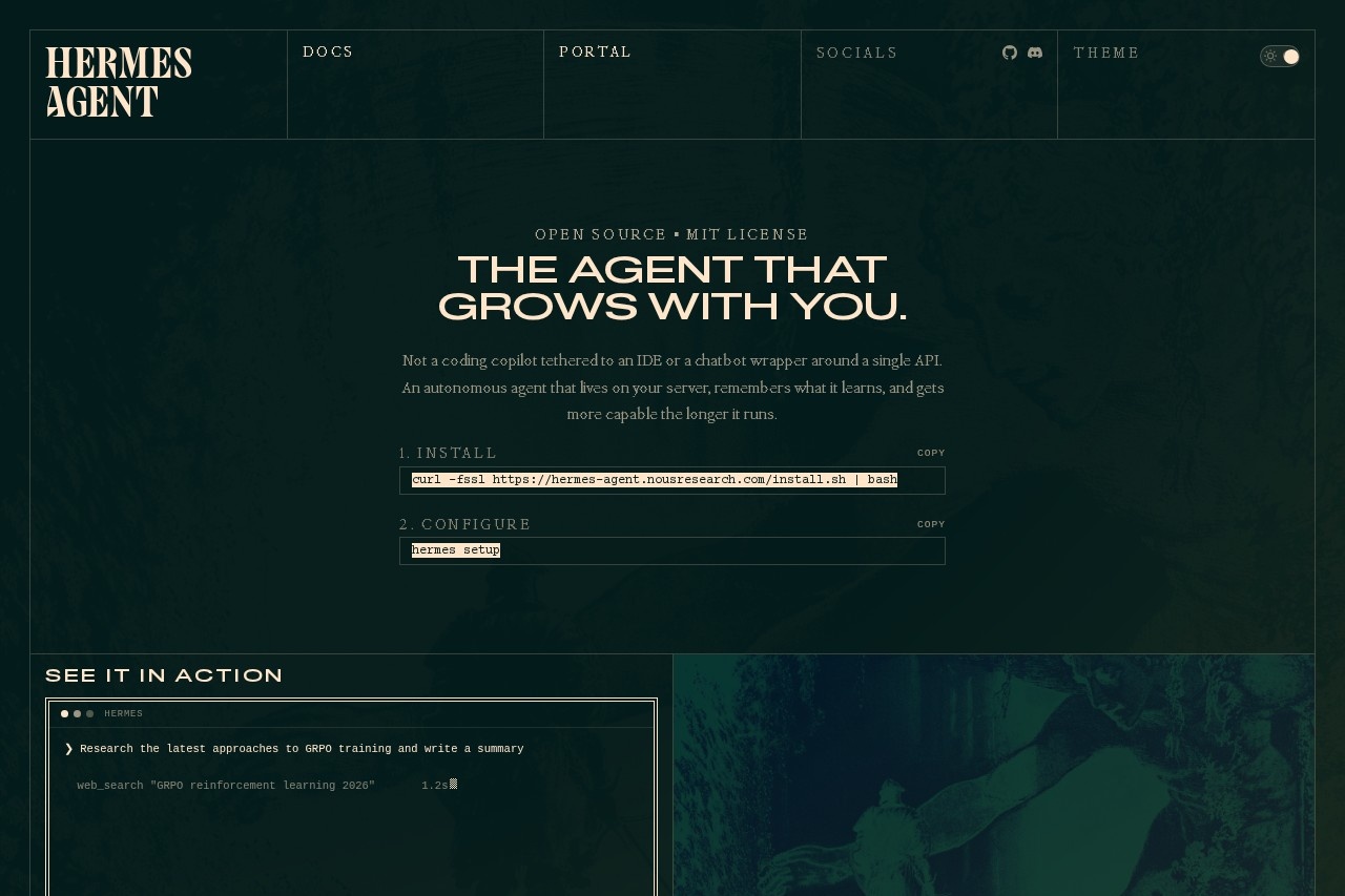 Hermes Agent - Autonomous Problem Solver screenshot